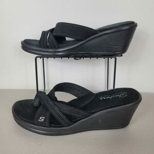 Skechers Woman Wedges Sandals black Sz 9.5
